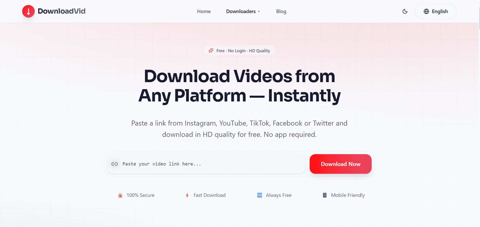 DownloadVid - Social Media Video Downloader