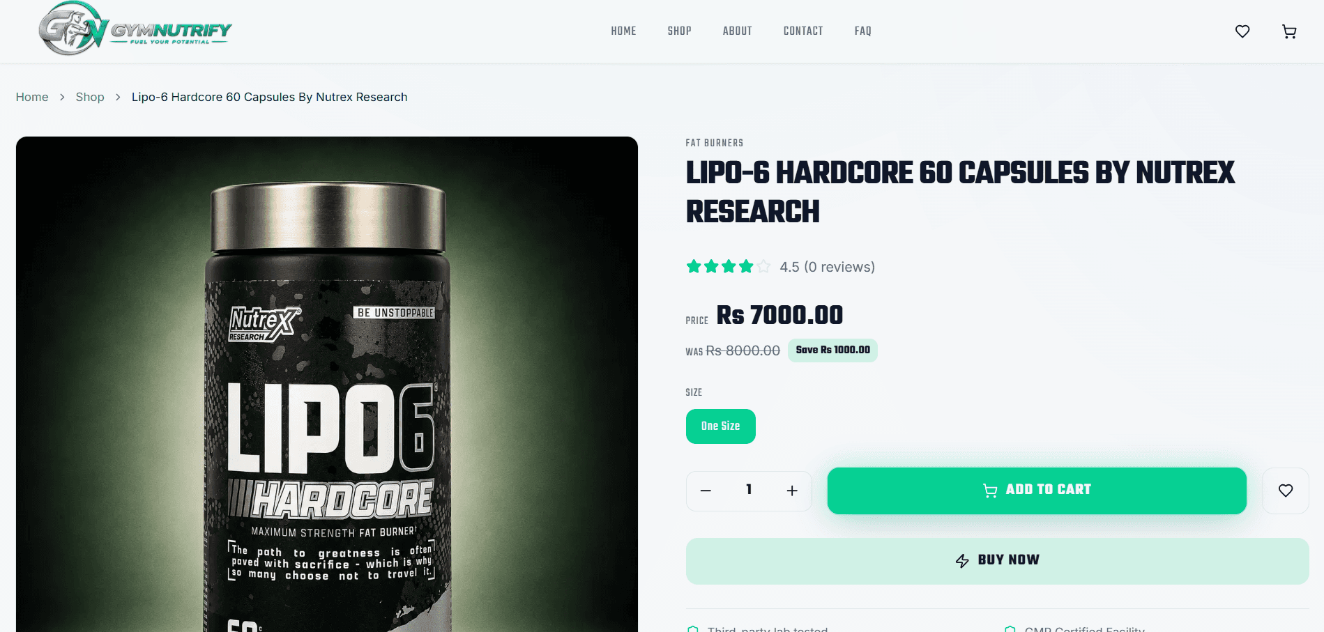 GymNutrify - Gym Products E-Commerce Platform detail 4