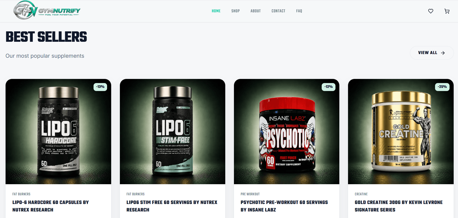 GymNutrify - Gym Products E-Commerce Platform detail 6