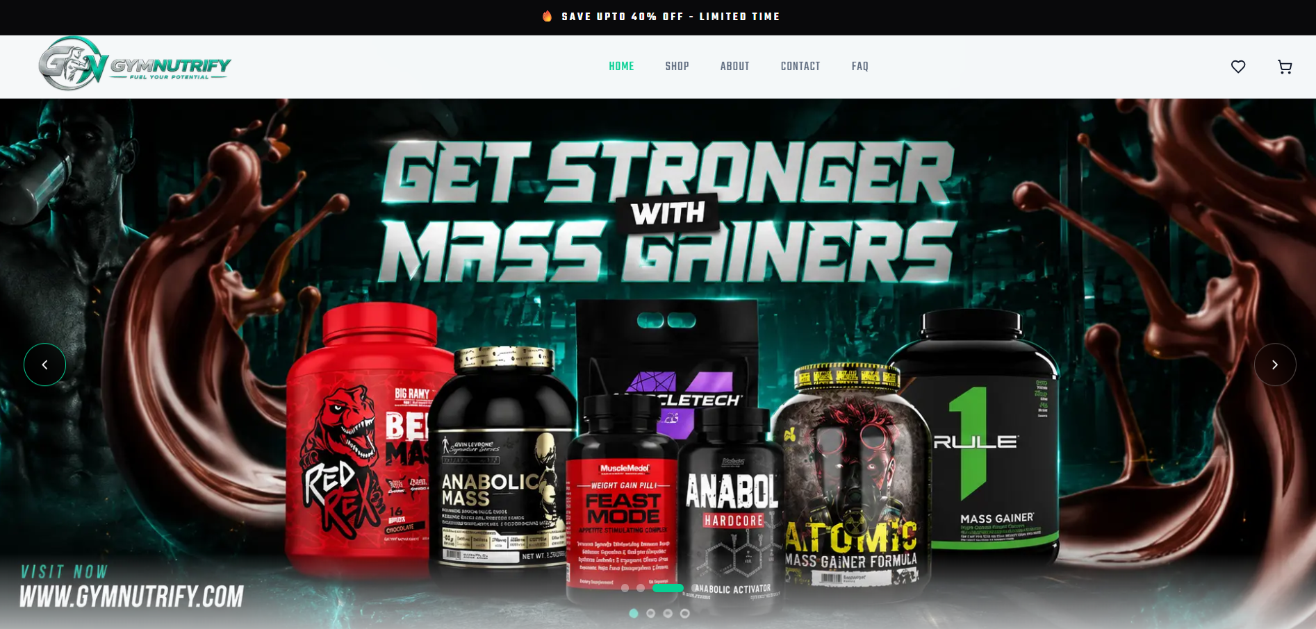 GymNutrify - Gym Products E-Commerce Platform