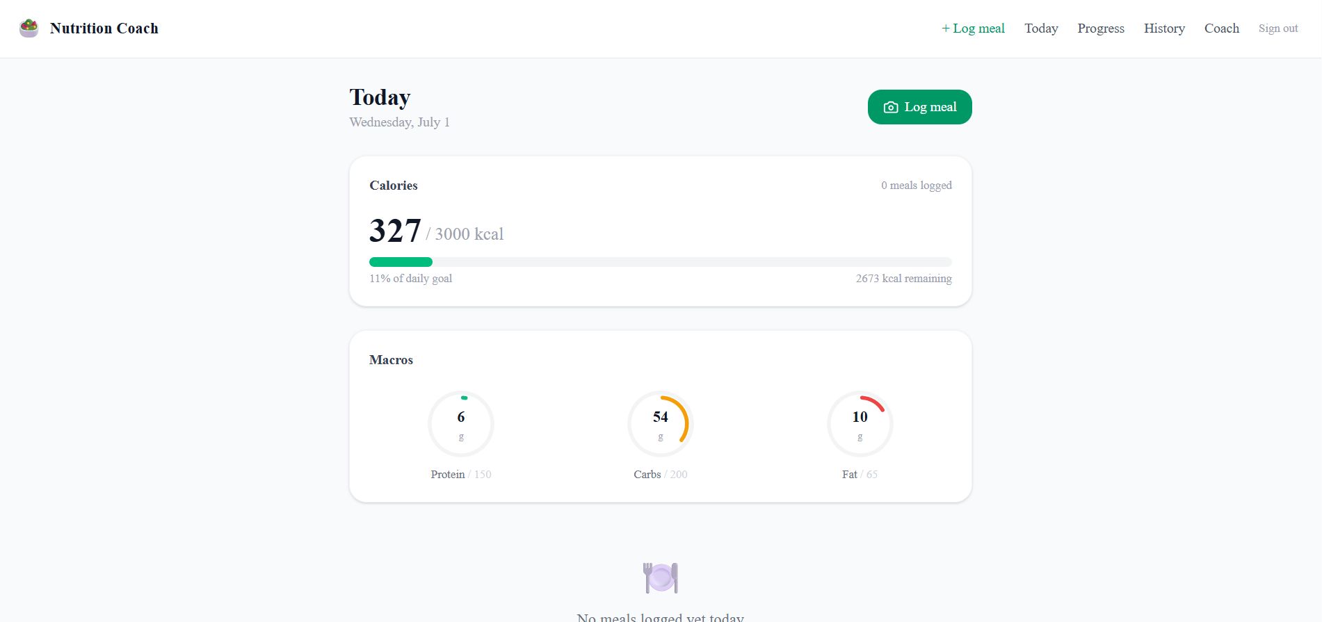 AI Nutrition Coach - Vision-Grounded Calorie Tracking